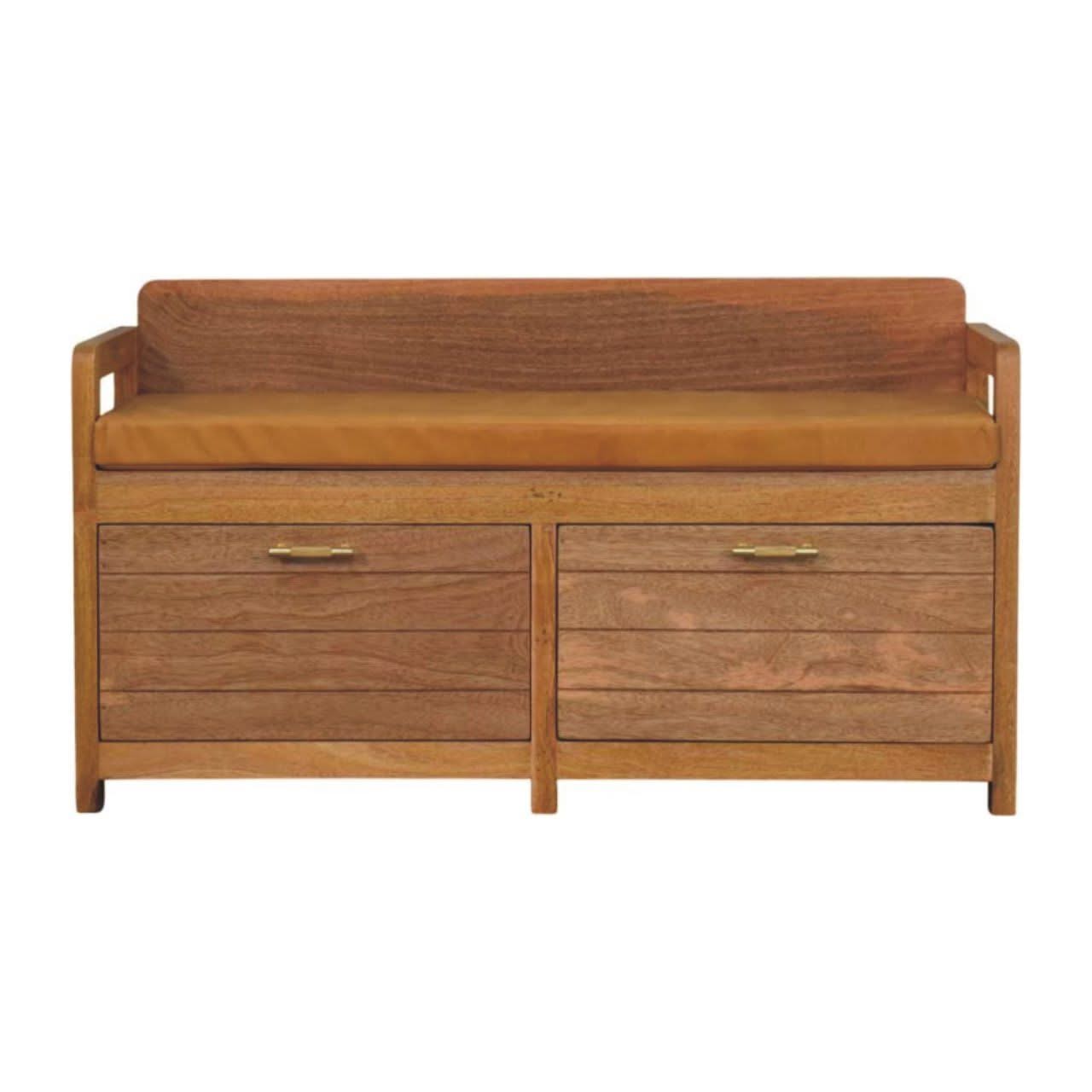 Oxford - 2 Drawer Storage Bench - Beige