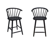 Janna - Counter Height Stool (Set of 2) - Black