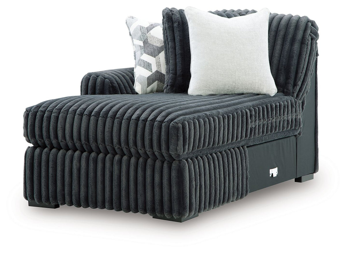 Midnight-Madness - LAF Corner Chaise - Gunmetal