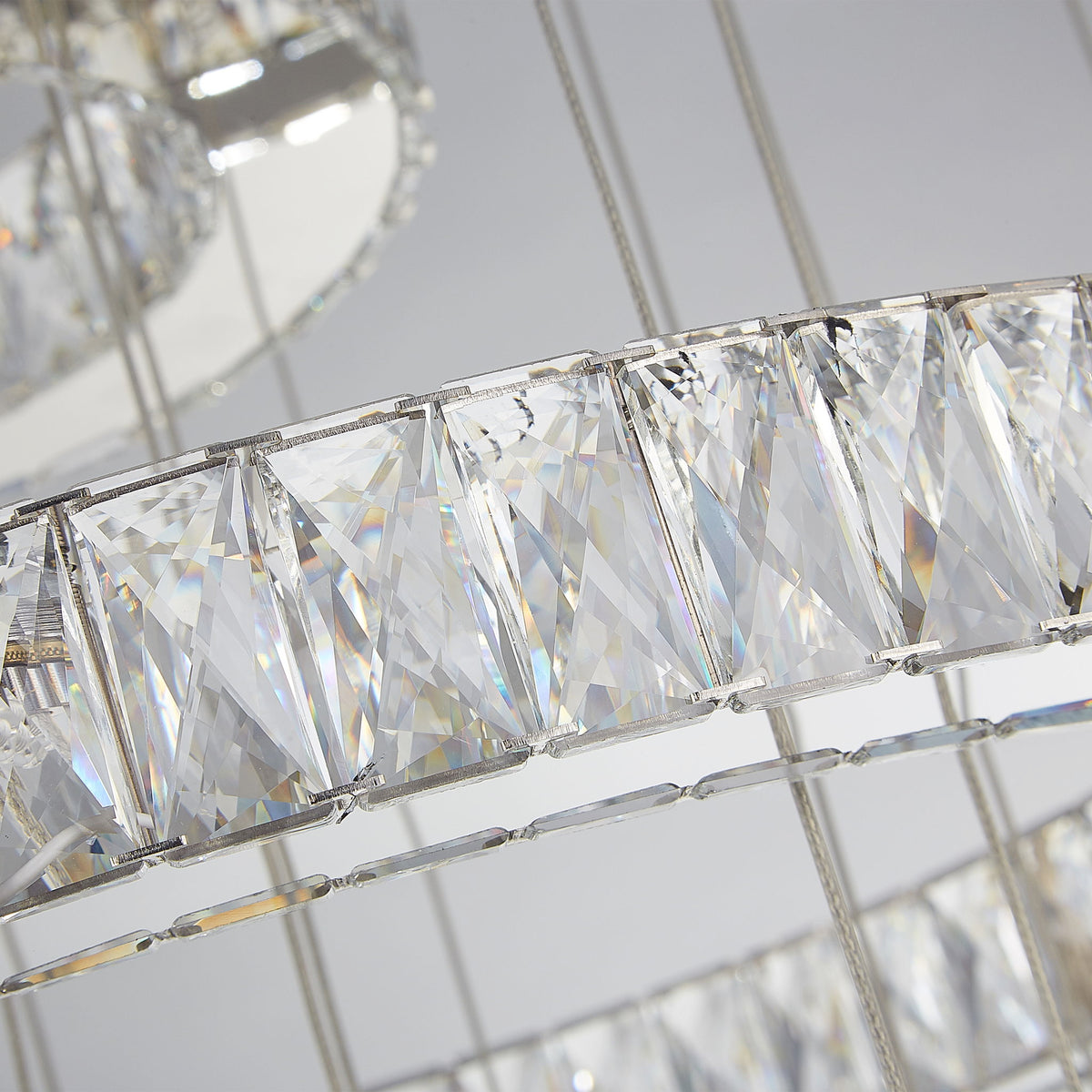 Michael Amini Lighting - Galaxy Modern 49" Crystal Chandelier - Chrome