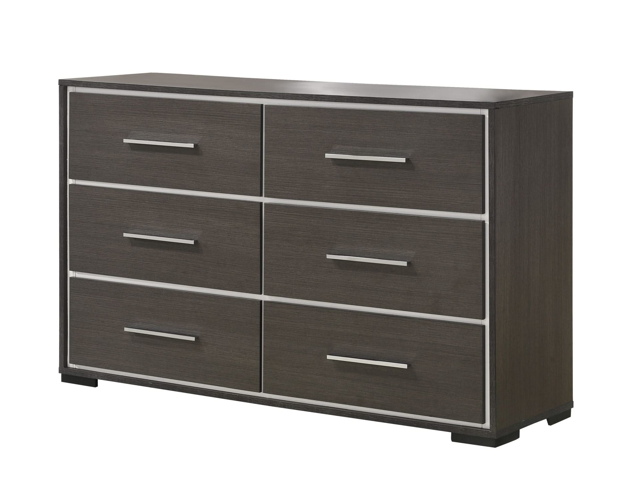 Sharpe - Full 5 Piece Bedroom Set - Dark Gray
