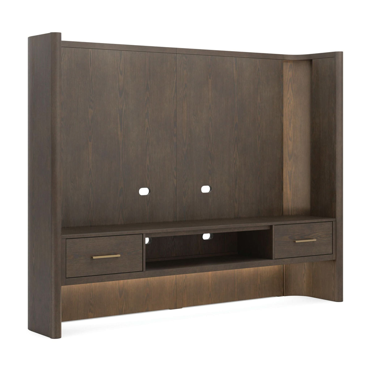 Darimore - TV Wall Console - Burnished Brown