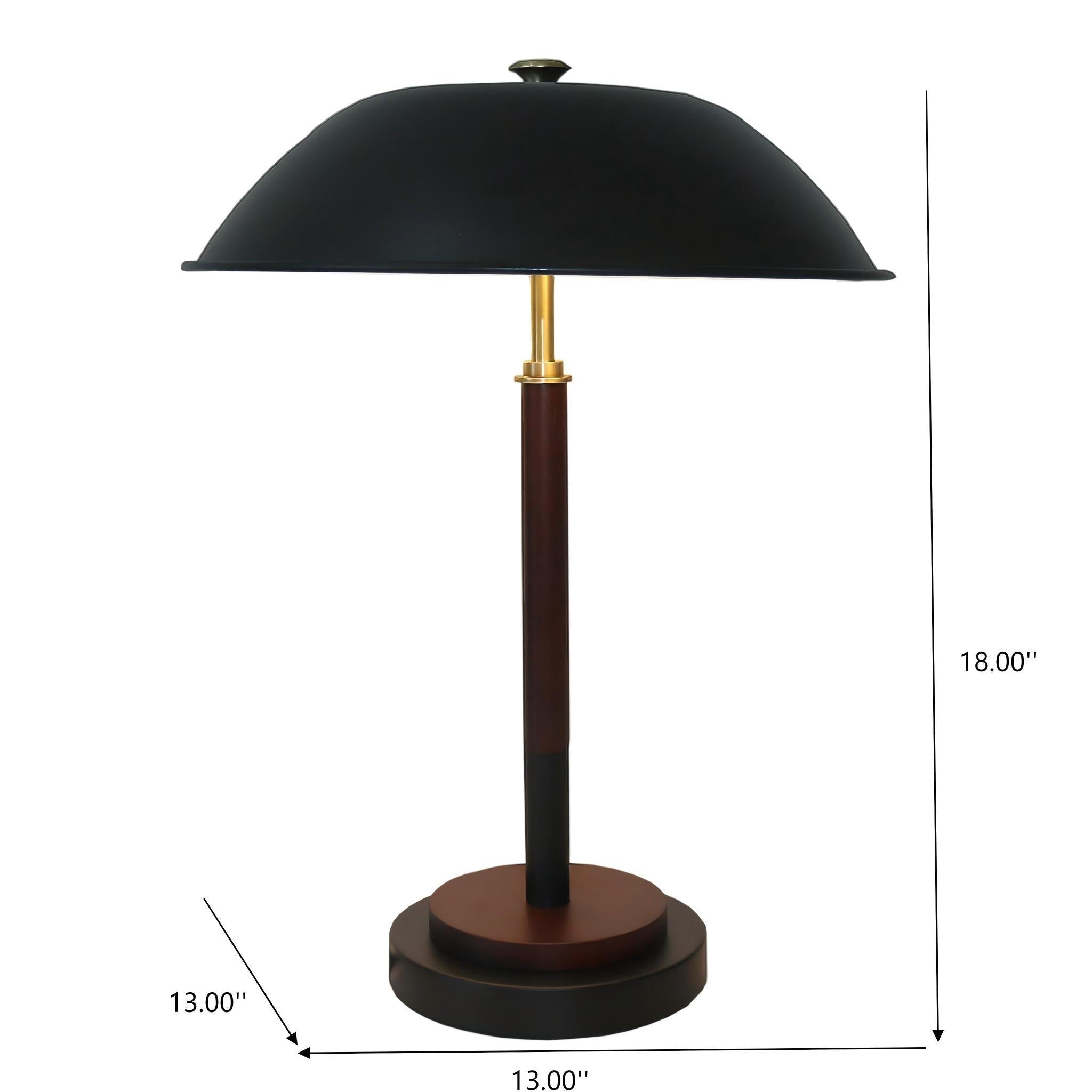 Cosmiclume - Umbrella Shaped Table Lamp 110V - Black