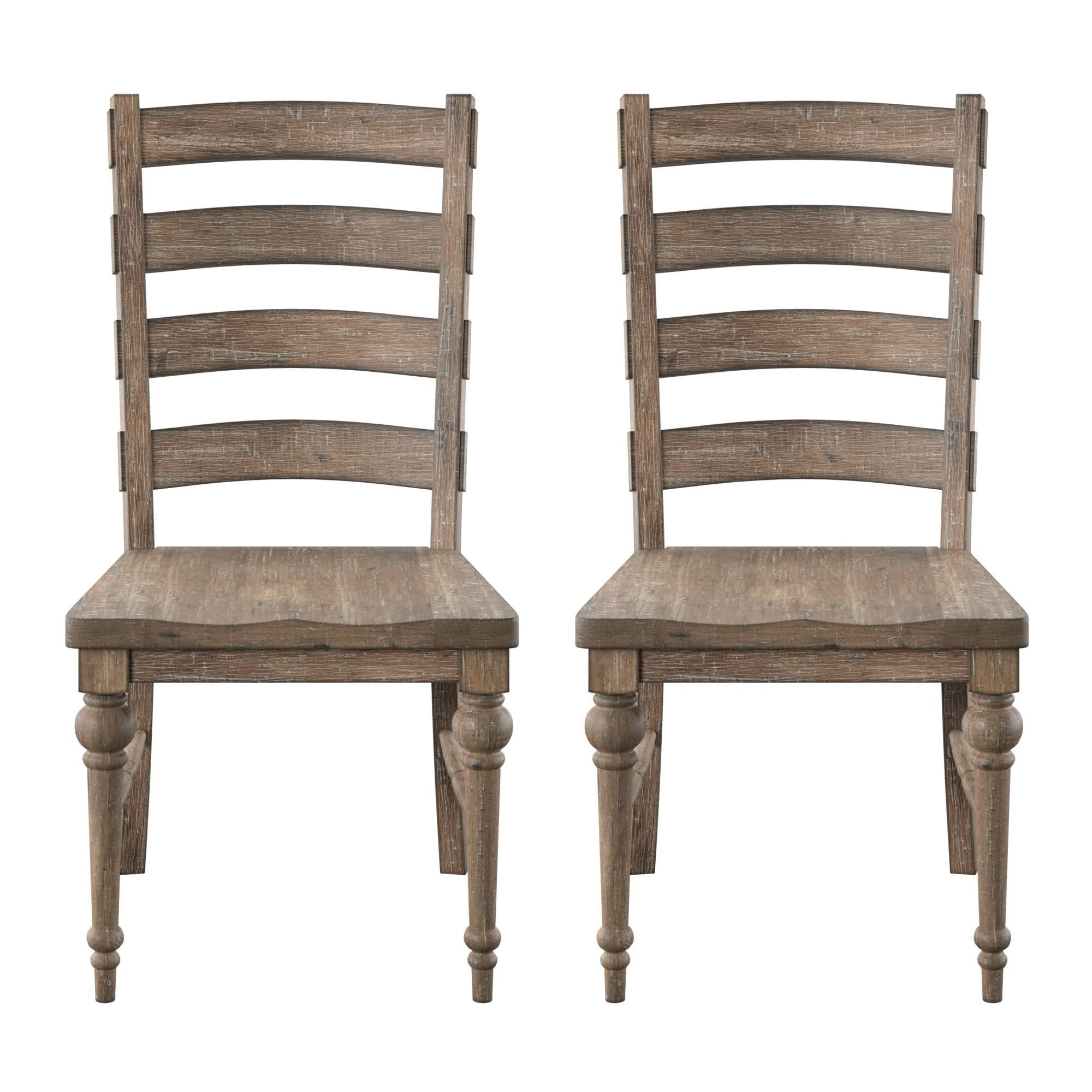 Ladderback Dining Chairs, (Set of 2) - Taupe