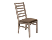 Balam - Upholstered Seat Wooden Chair (Set of 2) - Ivory White
