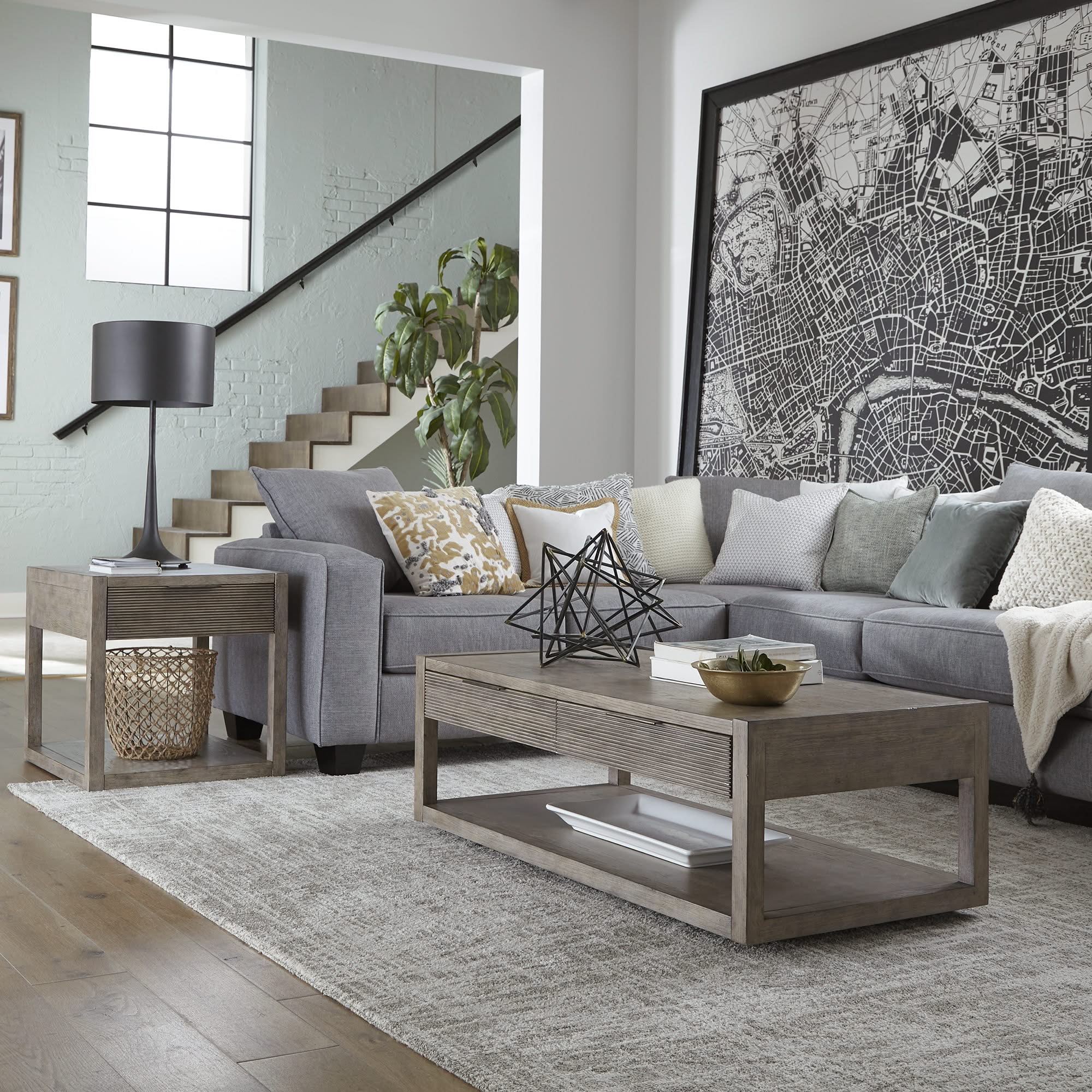 Bartlett Field - 3 Piece Table Set (1 Cocktail 2 End Tables) - Dusty Taupe