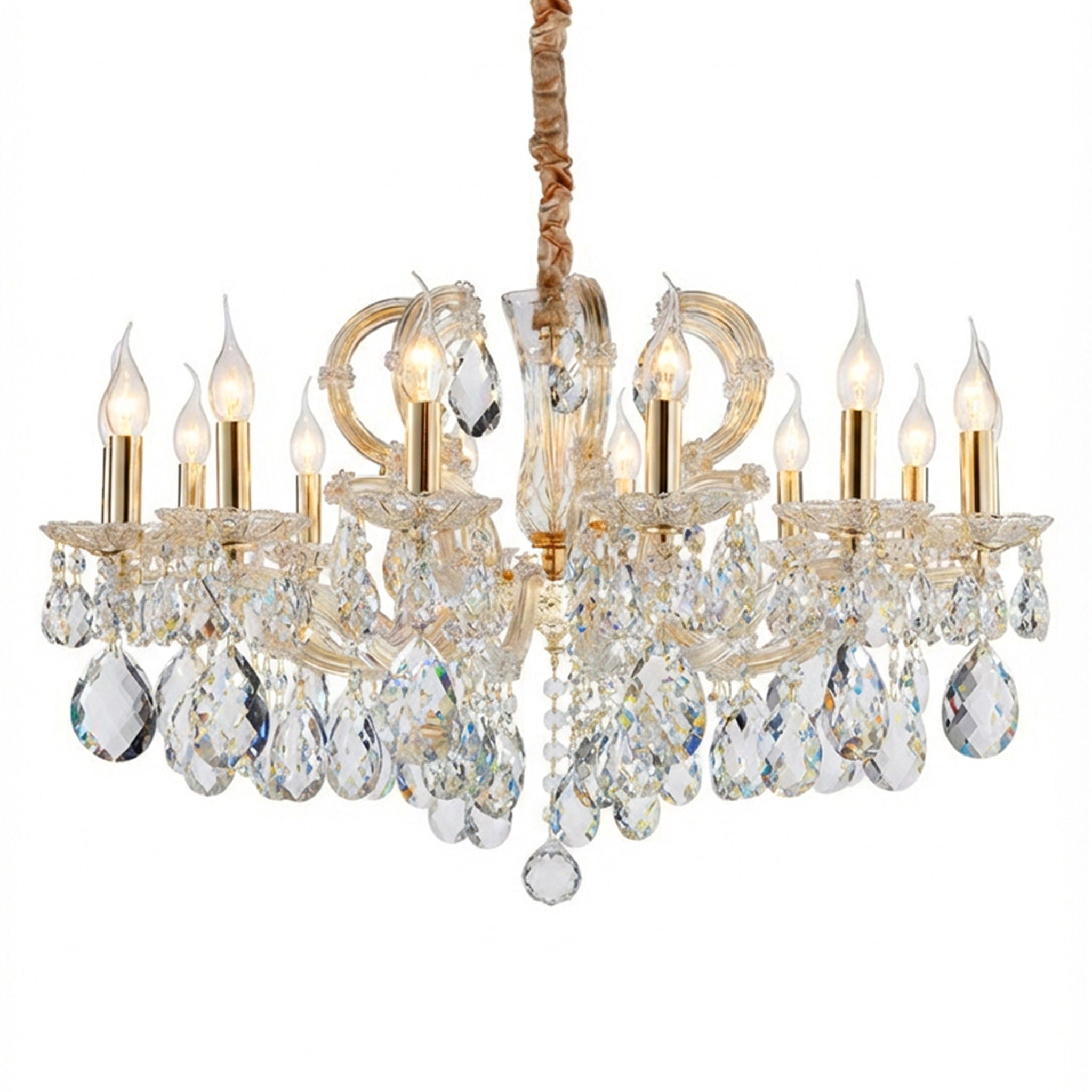 Michael Amini Lighting - Portola 14-Light Traditional Crystal Chandelier - Gold