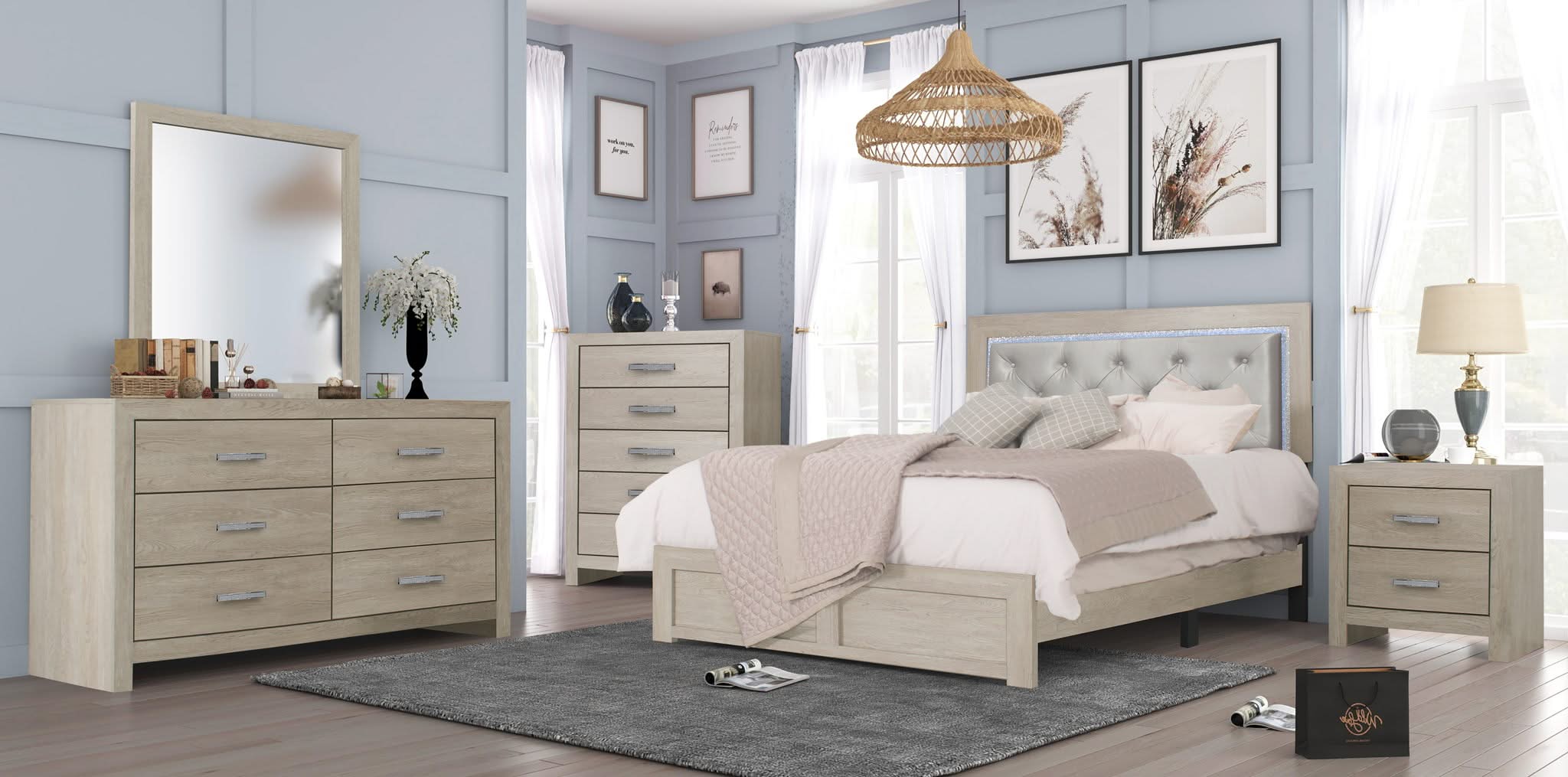Jaylen - Nightstand - Limed Oak