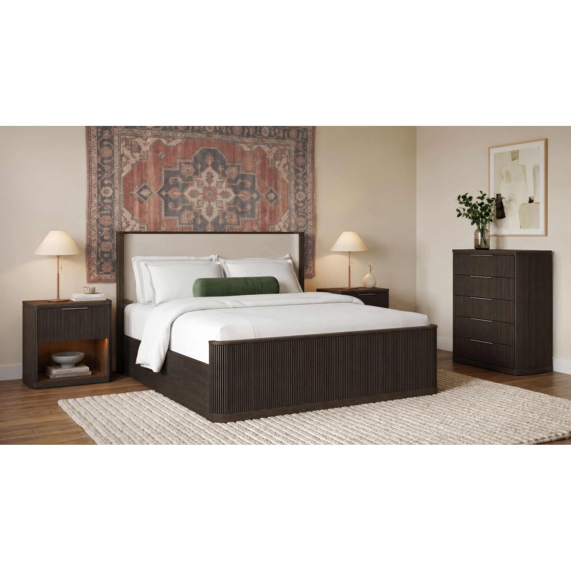 Sylvie - Bedroom Set With Upholstered Bed