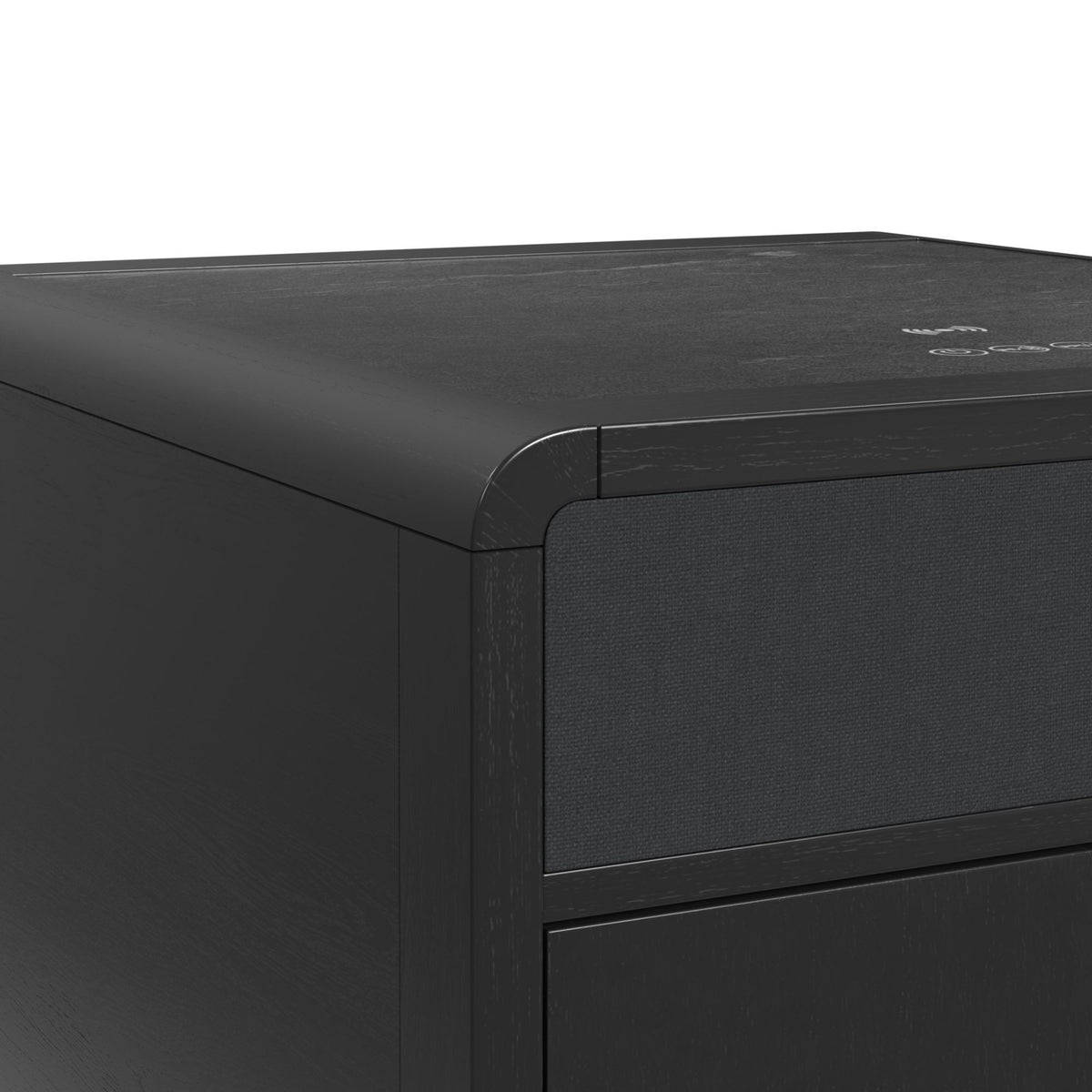 Halo - Square Smart End Table - Black