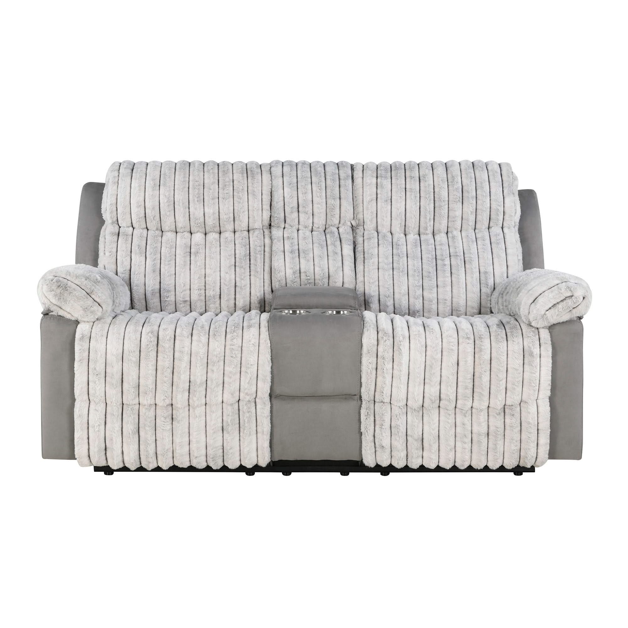 Bruni - Console Reclining Loveseat With Manual Recline
