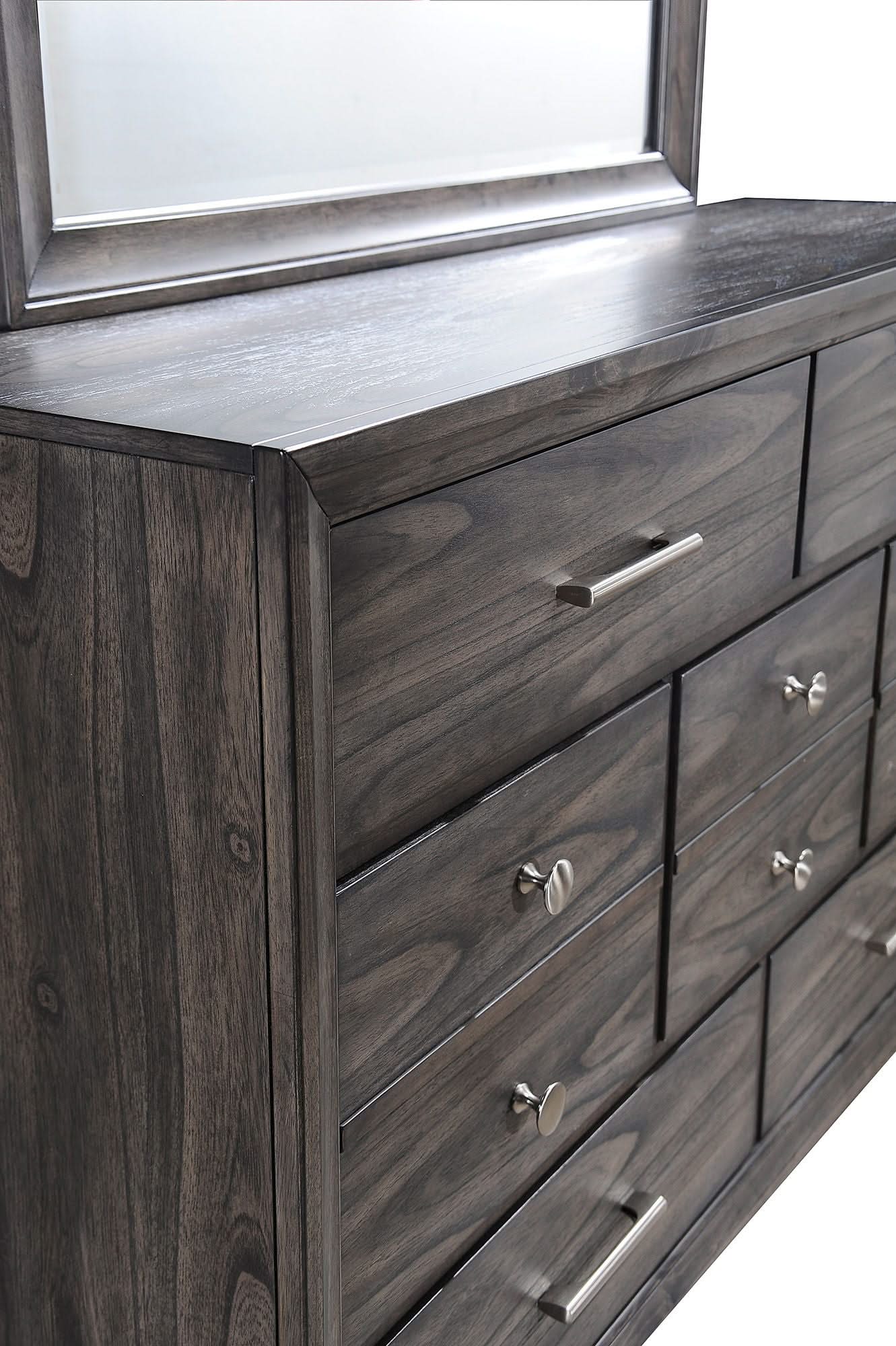 Jaymes - Dresser & Mirror - Gray