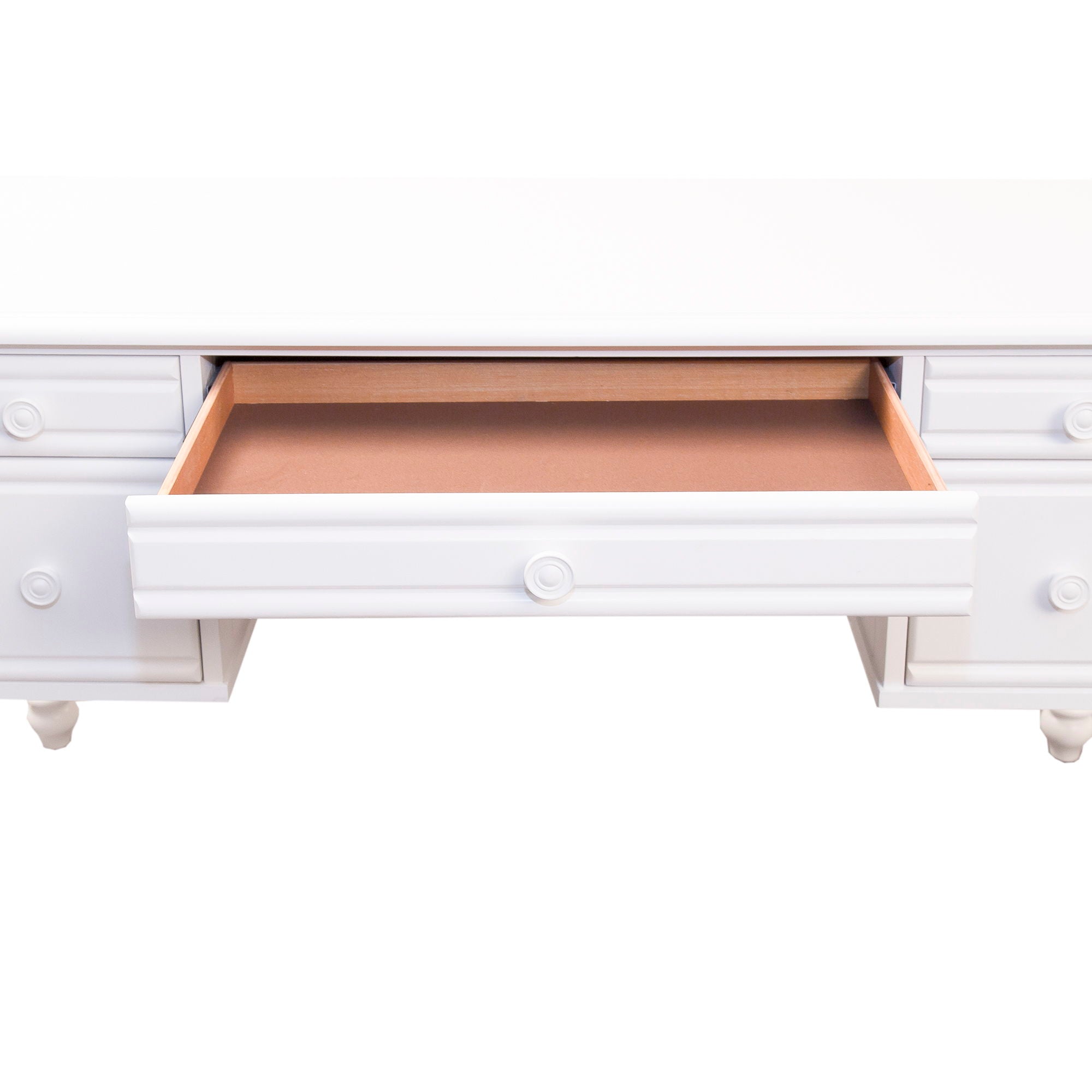 Summer House - Wood Vanity Desk - Oyster White