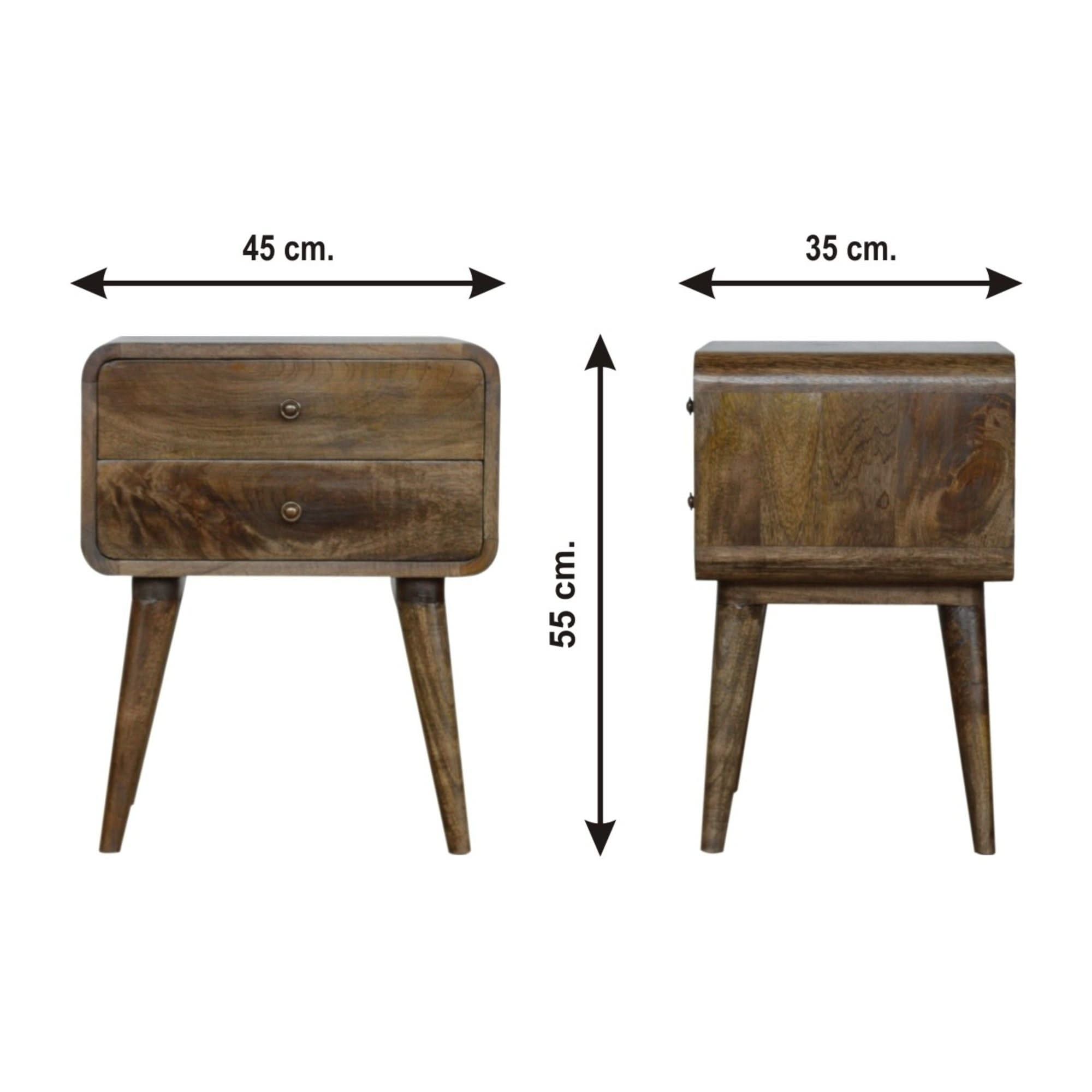 Curved Nightstand