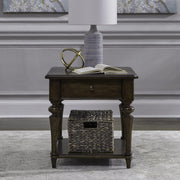 Arden Road - Drawer End Table - Satin Cherry