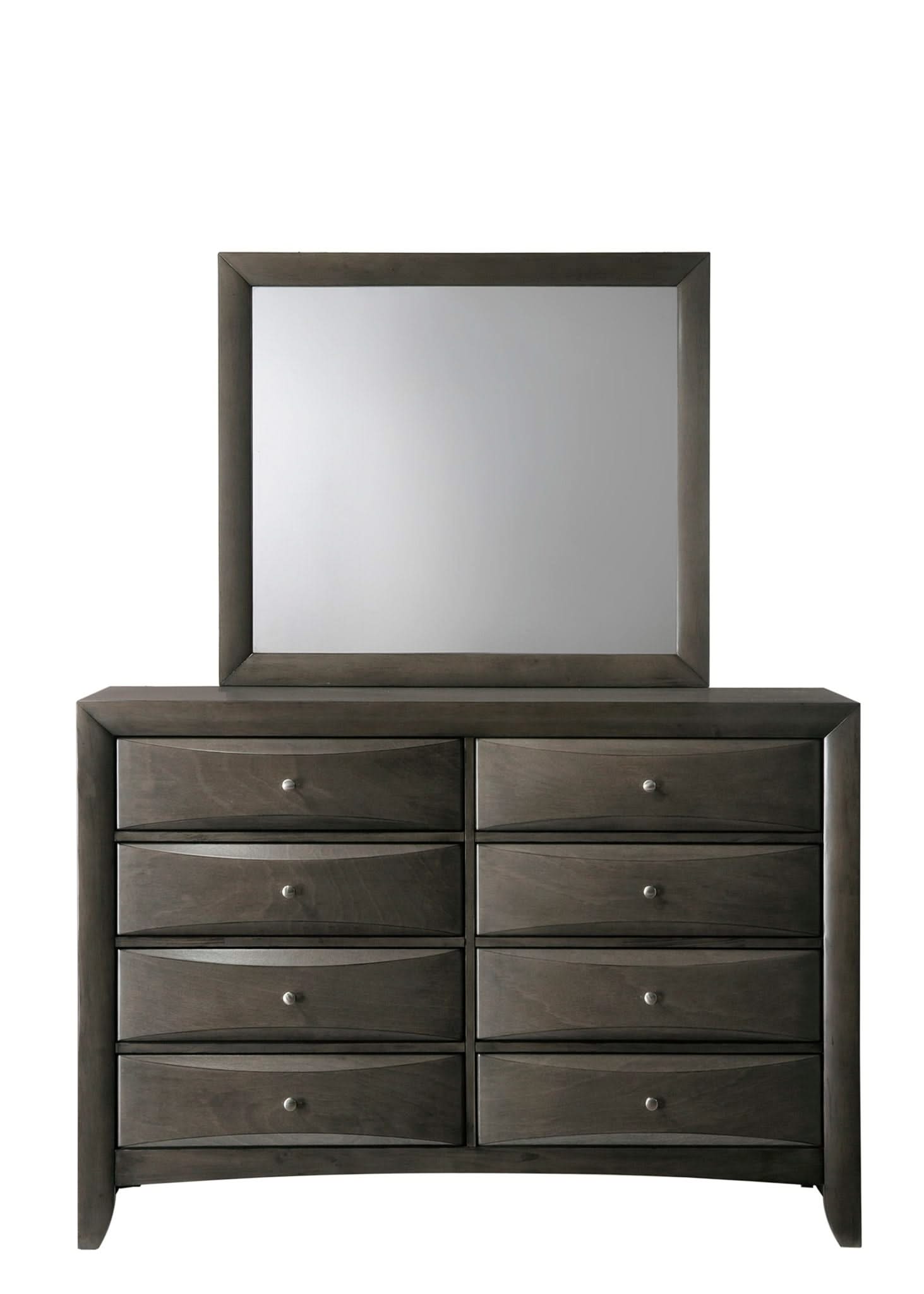 Emily - Dresser 8 Drawers - Gray