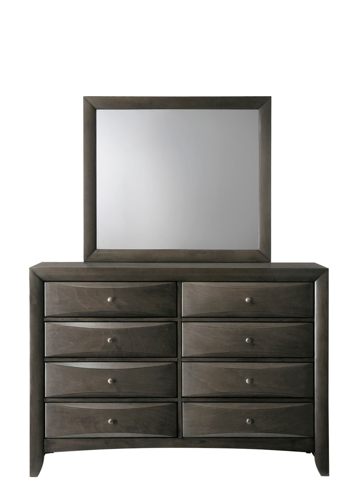 Emily - Queen 4 Piece Bedroom Set - Gray
