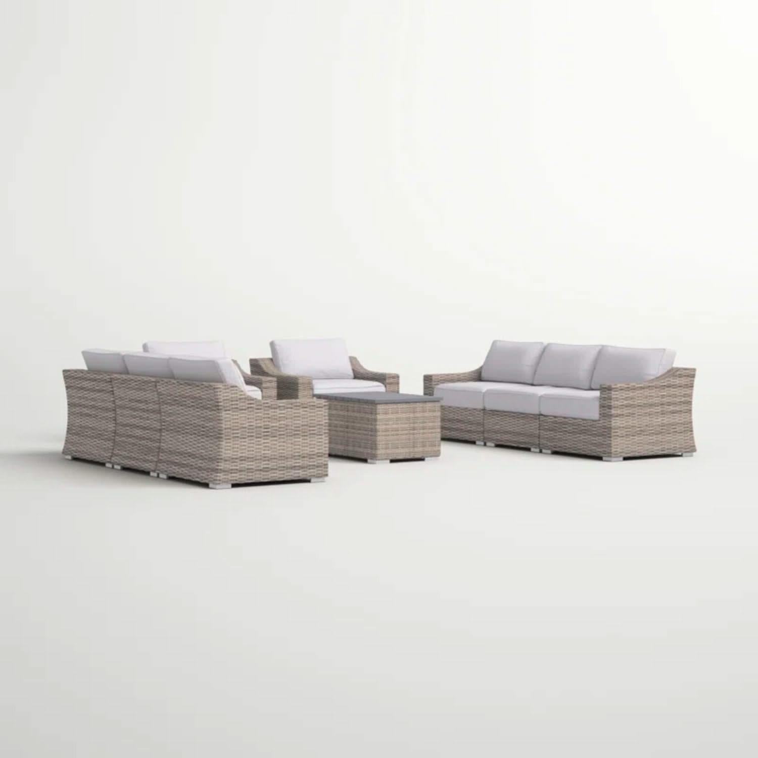 Stylish Sofa Seating Group With Cushions Perfect For Outdoor Gatherings