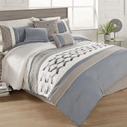 Buckley Queen or King 7PC Comforter Set with Decorative Pillows