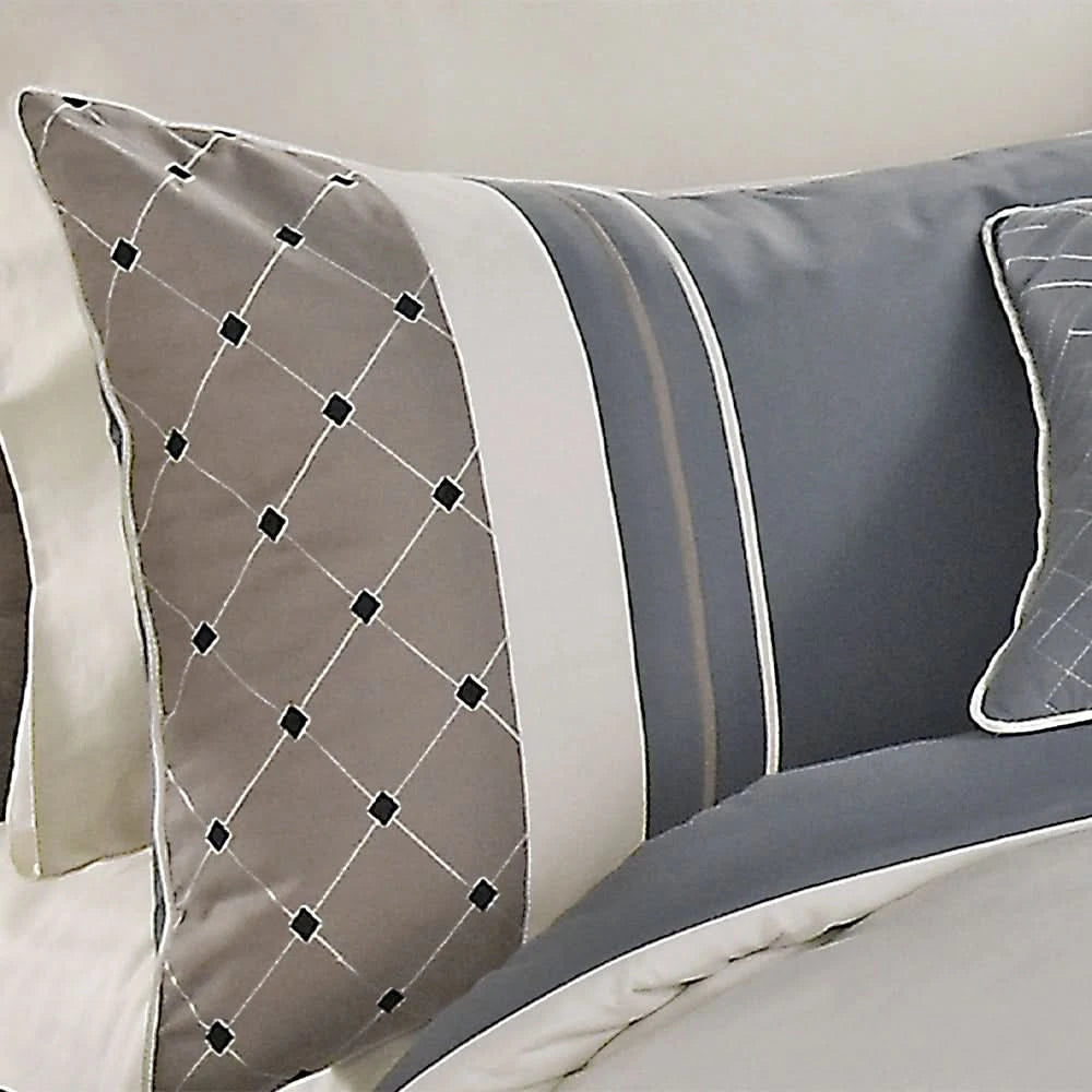Buckley Queen or King 7PC Comforter Set with Decorative Pillows