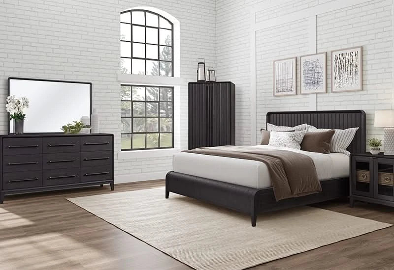 Banyan Waterfall Black 9-Drawer Dresser with Sleek Modern Design