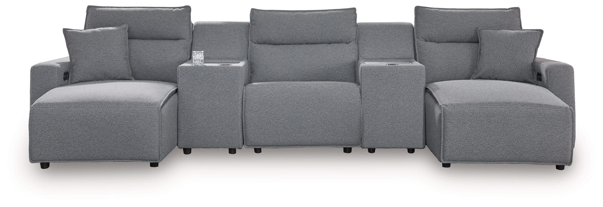 Modmax II - Reclining Sectional - Salt And Pepper