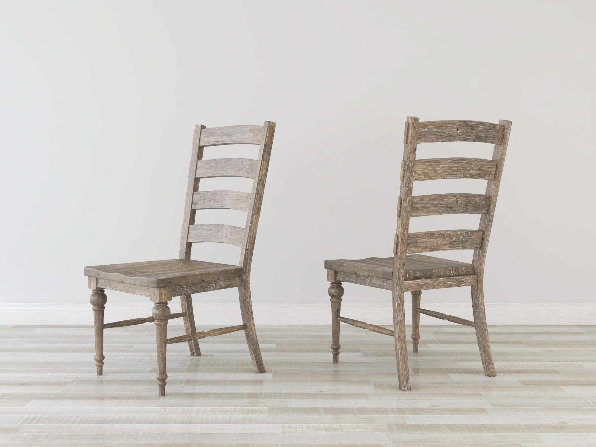 Ladderback Dining Chairs, (Set of 2) - Taupe