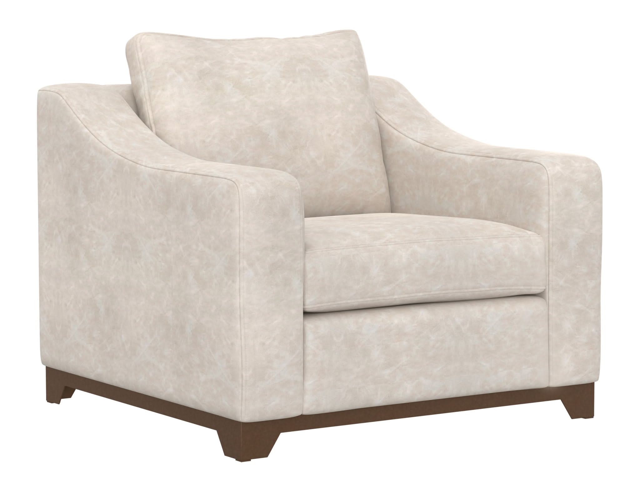 Natural Parota - Armchair - Marfil