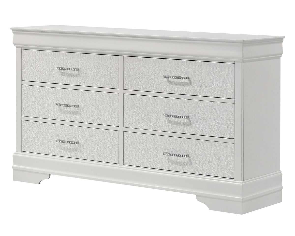 Amalia - Twin 4 Piece Bedroom Set - White
