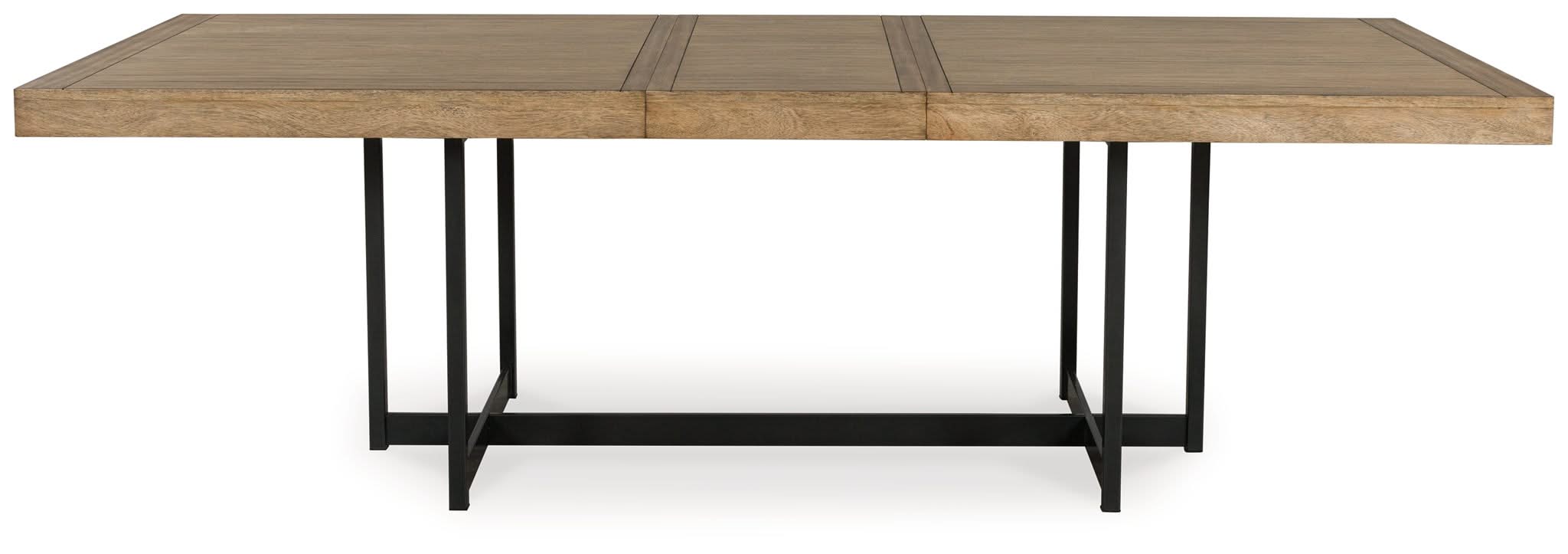 Tomtyn - Rectangular Dining Room Extension Table - Light Brown