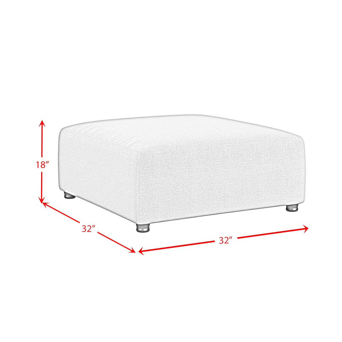 Zandara - Modular Ottoman - Beige