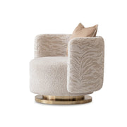 Savannah Breeze - Swivel Chair - Cashmere / Bright Gold