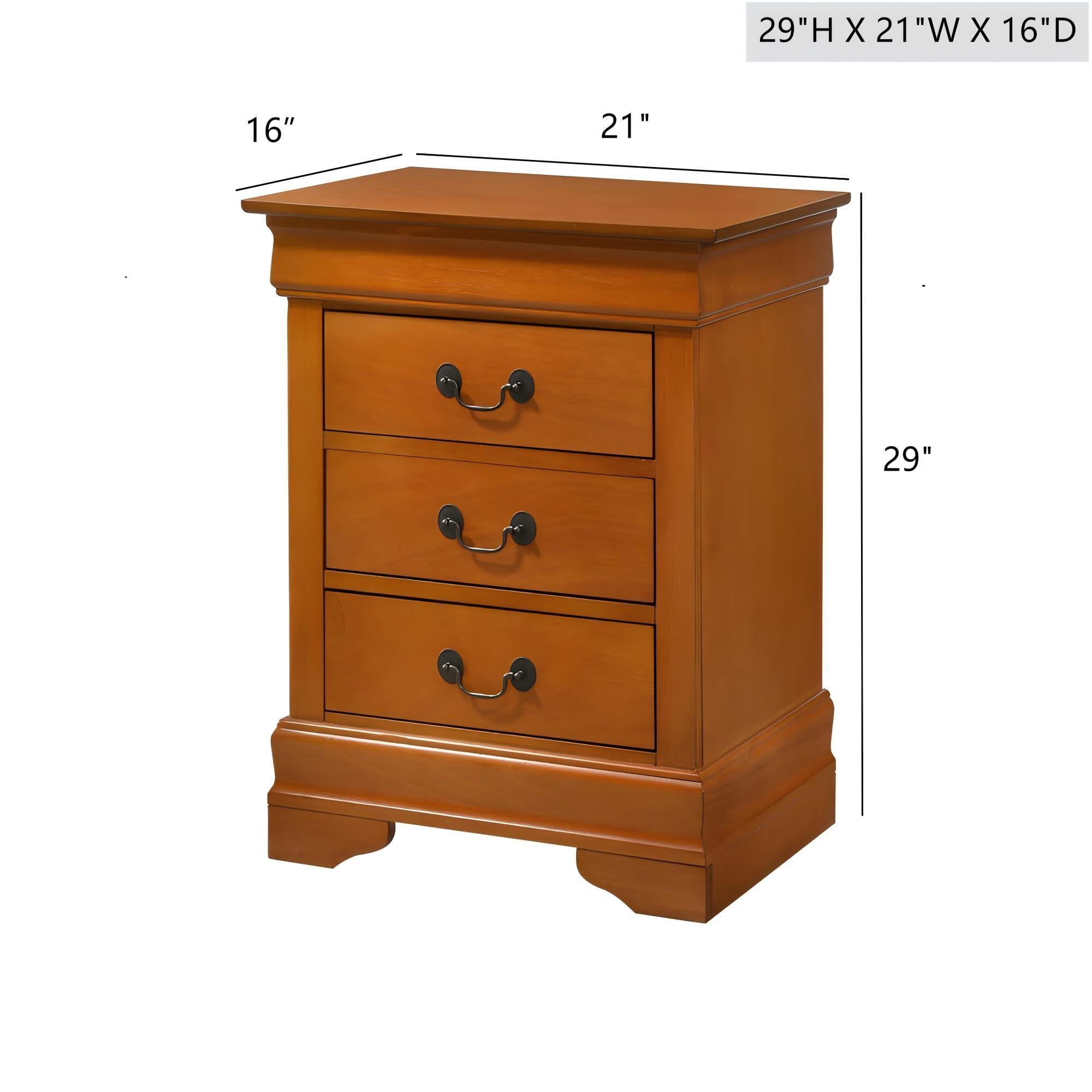 Louis Phillipe - Nightstand - Wood