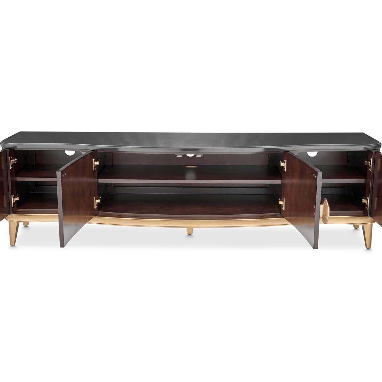 Camellia Field - Media Cabinet - Dark Brown