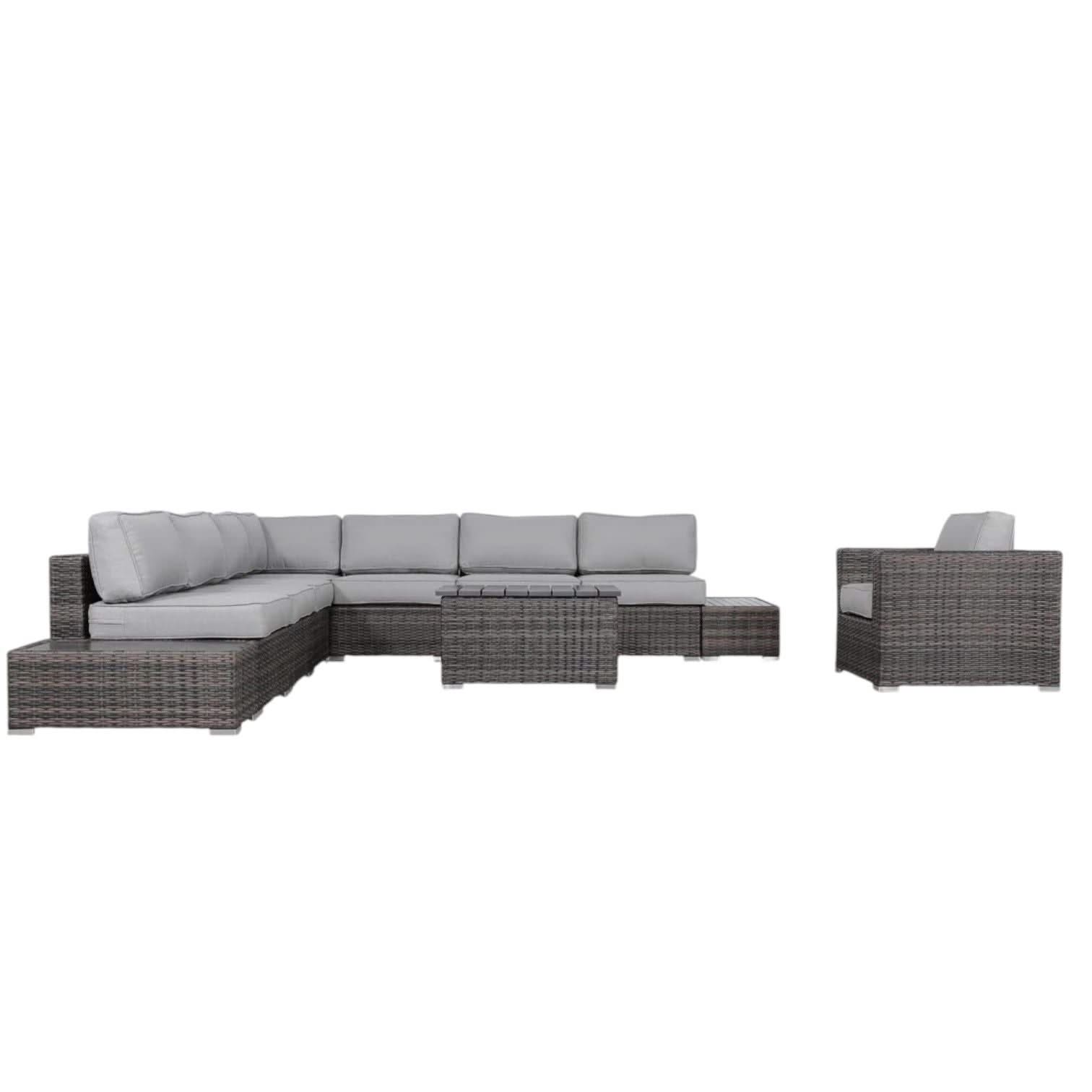 Stylish Entertainment Sectional Set, Outdoor Living