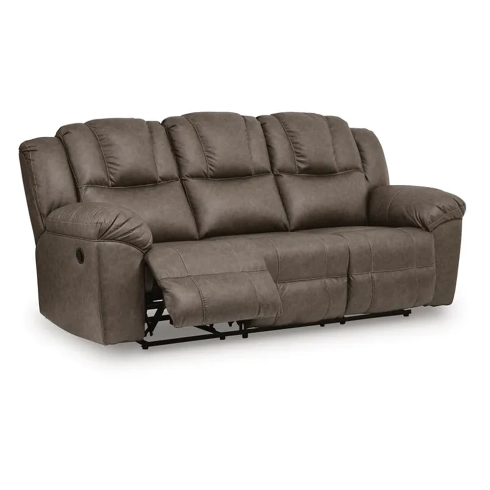Bennett Coffee Contemporary Manual Reclining Sofa and Loveseat Living Room Set with Console and Cup Holders