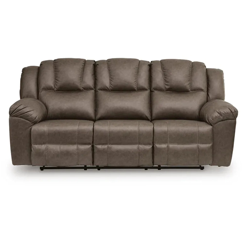 Bennett Coffee Contemporary Manual Reclining Sofa and Loveseat Living Room Set with Console and Cup Holders