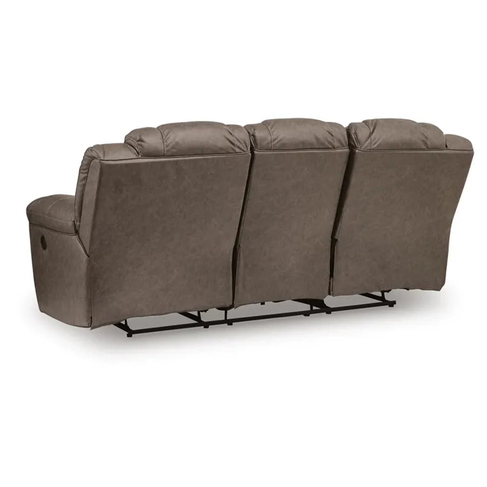 Bennett Coffee Contemporary Manual Reclining Sofa and Loveseat Living Room Set with Console and Cup Holders