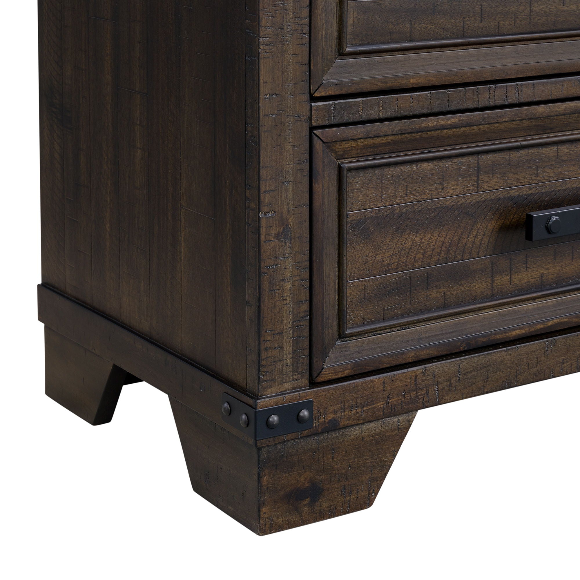 Colorado City - 2-Drawer Nightstand With USB - Charcoal