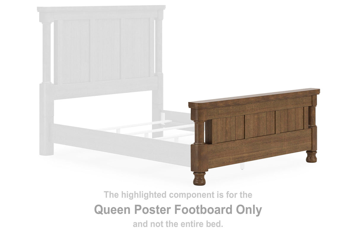 Rowlenstown - Queen Poster Footboard - Brown