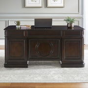 Brayton Manor - Jr Executive Desk - Cognac