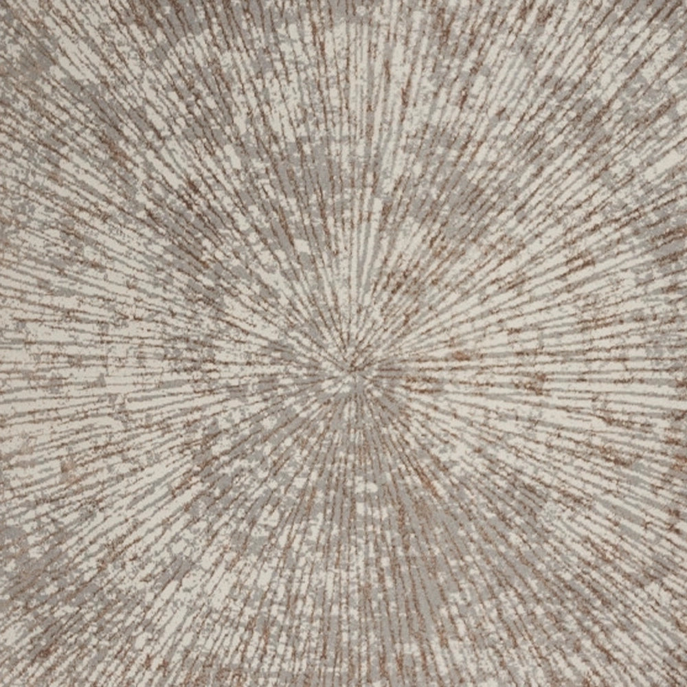 Bronze Grey Metallic Abstract Area Rug