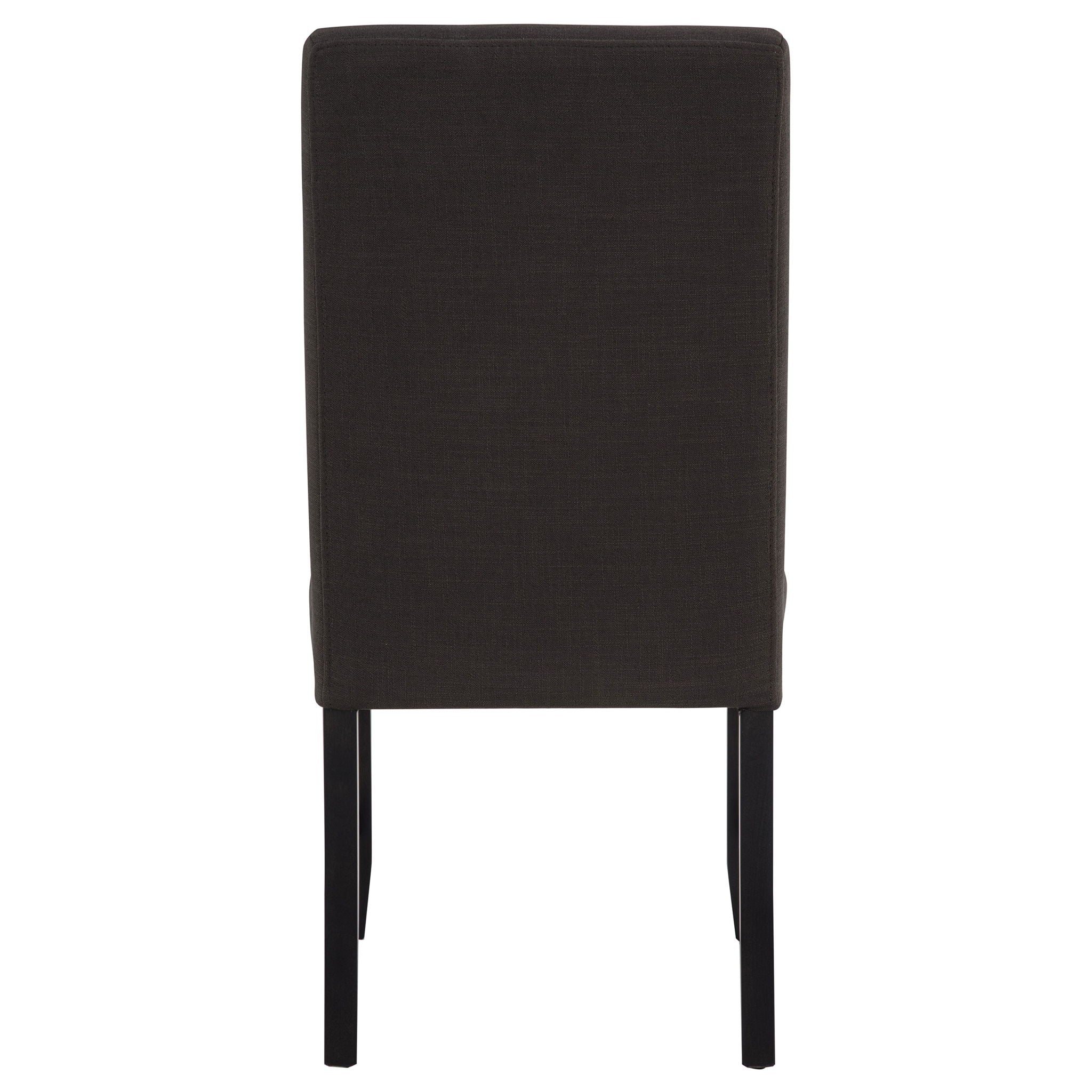 Berning Fabric Upholstered Parson Side Chair Charcoal Grey (Set of 2)