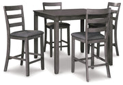Bridson - Square Counter TBL Set (Set of 5) - Gray