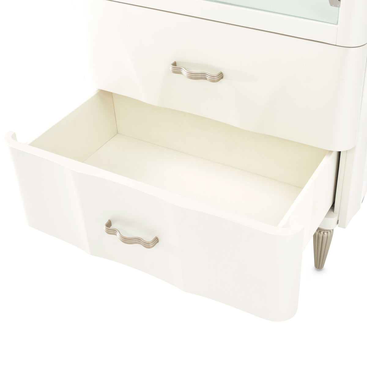 London Place - Display Cabinet - Creamy Pearl