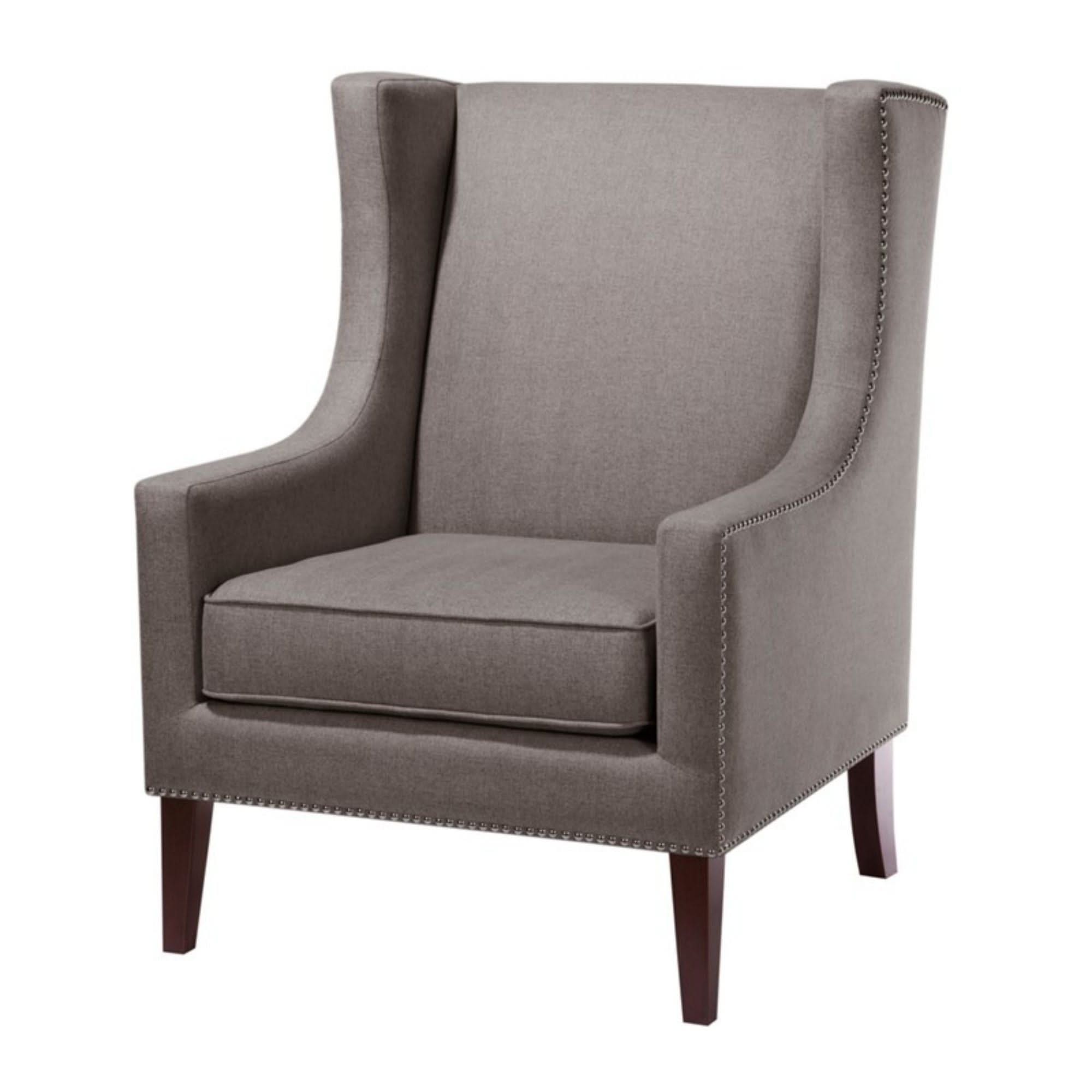 Barton - Wing Chair With Nail Head Accents