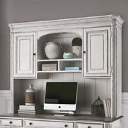 Magnolia Manor - Jr Executive Credenza Hutch - Antique White