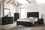 Amalia - Full 5 Piece Bedroom Set - Black