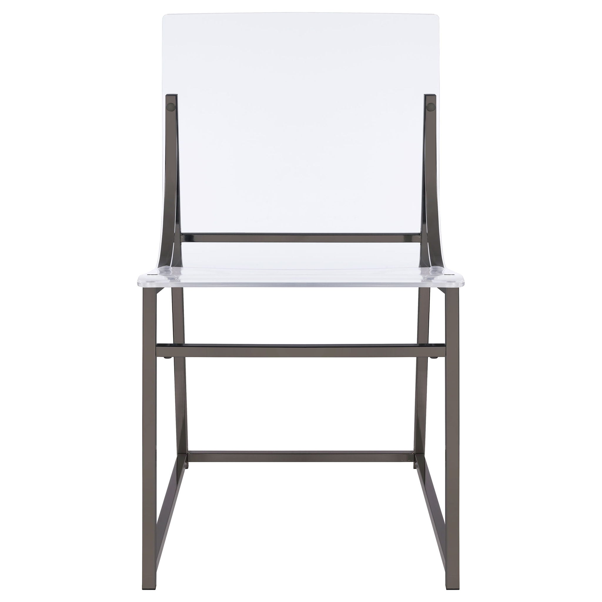 Jillian 5-piece Round Mirror Top Dining Set Black Nickel