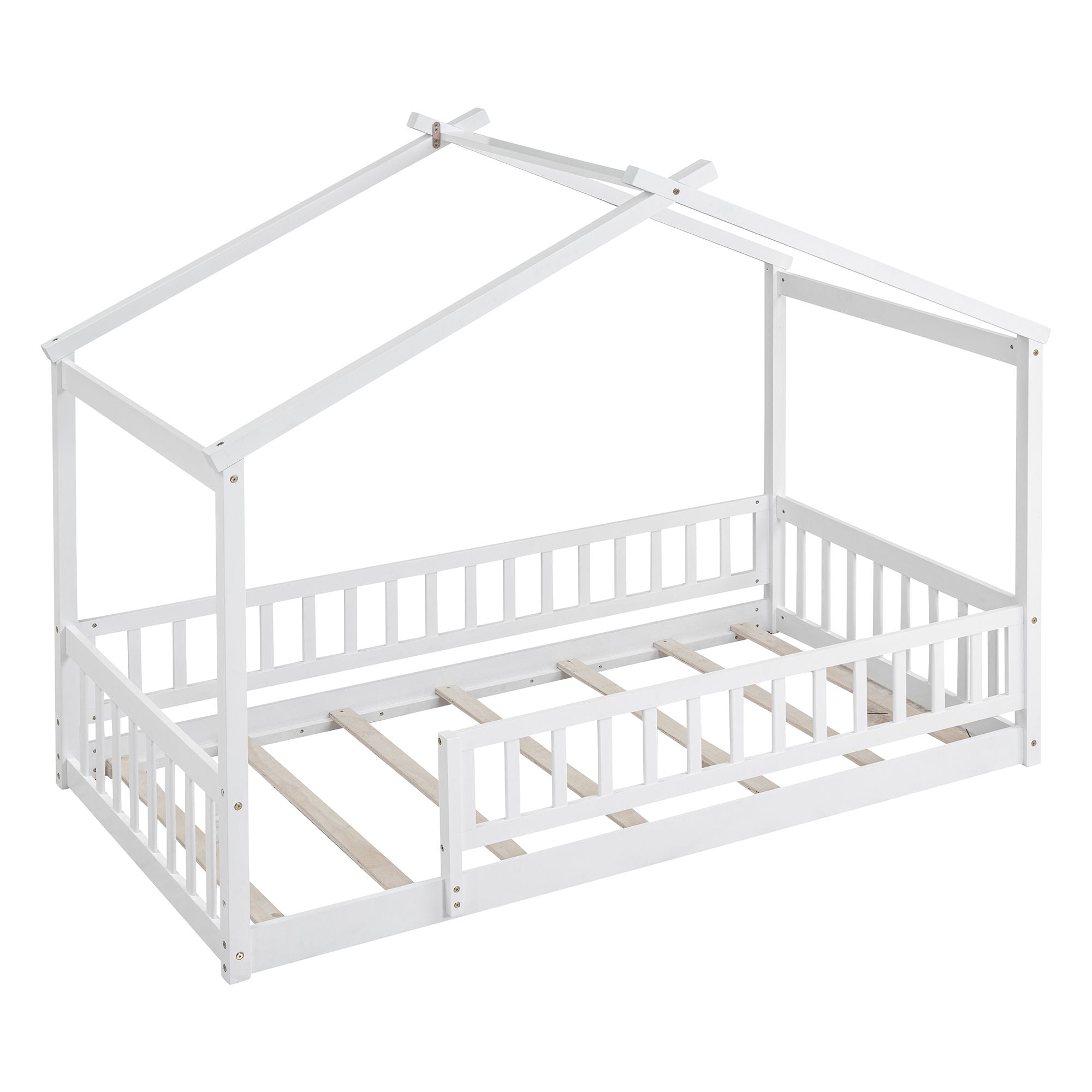 Bed House Bed Frame With Fence